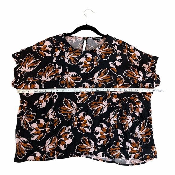 Madewell Floral Print Women's Top size Large - Picture 3 of 3